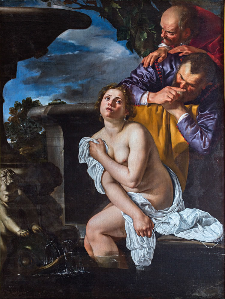 Artemisia Gentileschi Susannah and the Elders, 1622 Oil on canvas 161.5 × 123 cm © The Burghley House Collection