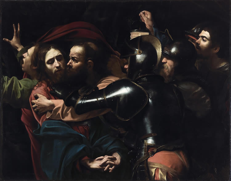 Michelangelo Merisi da Caravaggio The Taking of Christ, 1602 Oil on canvas 133.5 x 169.5 cm The National Gallery of Ireland, Dublin