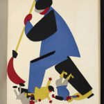 A worker Sweeping Criminals out of the Soviet Land from Russian Placards 1917-22