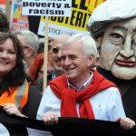 John McDonnell at Tories out demo