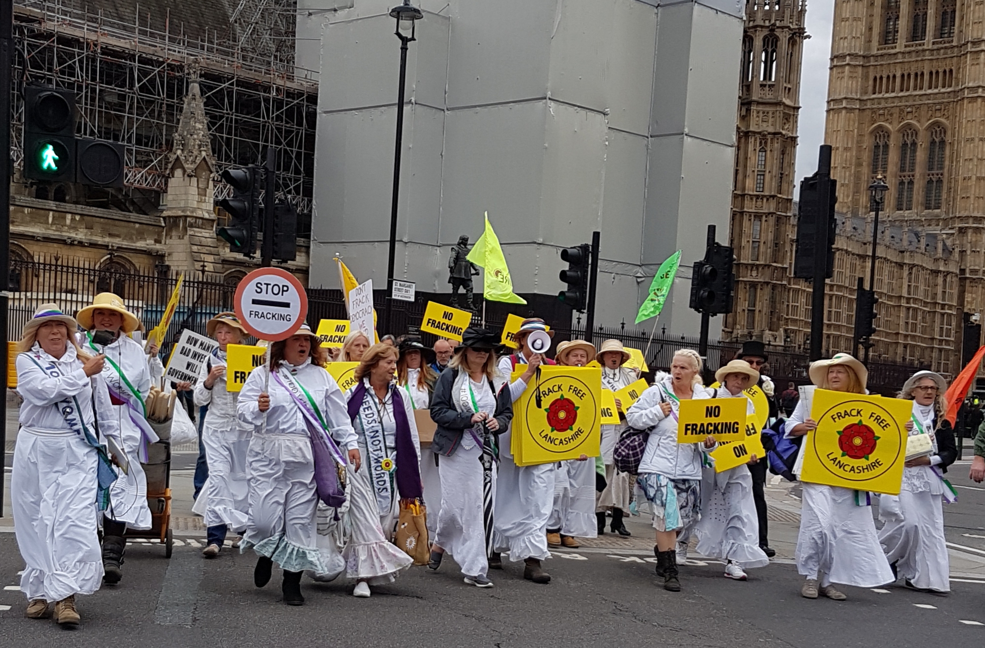 Marching to Parliament Square