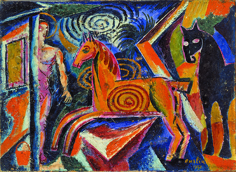 Davyd Burliuk: Carousel 1921 Oil on canvas National Art Museum of Ukraine
